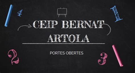 Ceip Bernat Artola Plantilla Per Als Centres De Prim Ria