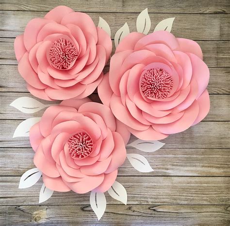 Plantilla de flores de papel para flores de papel grandes - Etsy México
