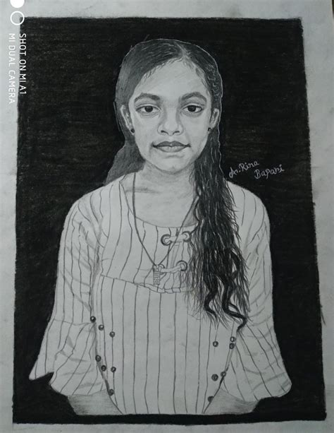 Black And White Peperpencil Portrait Pencil Sketch Size A3 Single Face At Rs 700piece In Kolkata