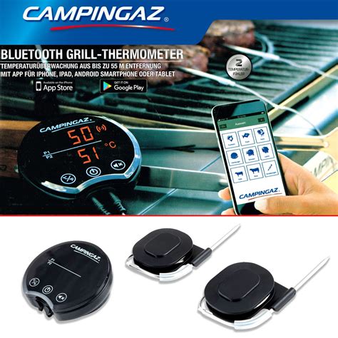 Bluetooth Grillthermometer Thermometer Campingaz BBQ Fleisch Grill