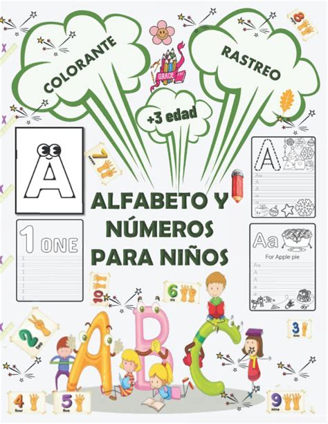 Buy Alfabeto Y N Meros Para Colorear Y Trazar Para Ni Os A Os