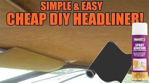 Simple Diy Headliner Cheap And Easy 1st Gen Ram Interior Youtube