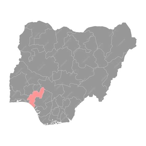 Premium Vector Ondo State Map Administrative Division Of The Country Of Nigeria Vector