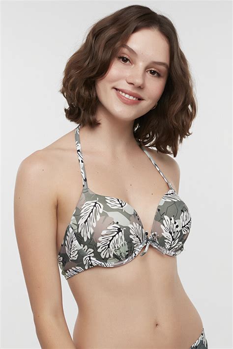 Leaves Push Up Bikini Üstü PL8ADZCP20IY ARM ARMY Penti