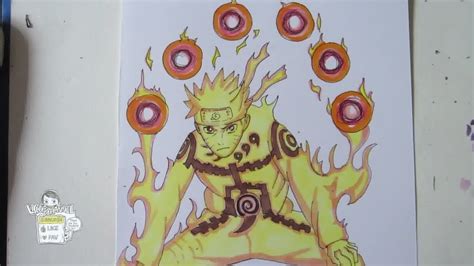 How to draw Naruto Kyuubi mode ナルト YouTube