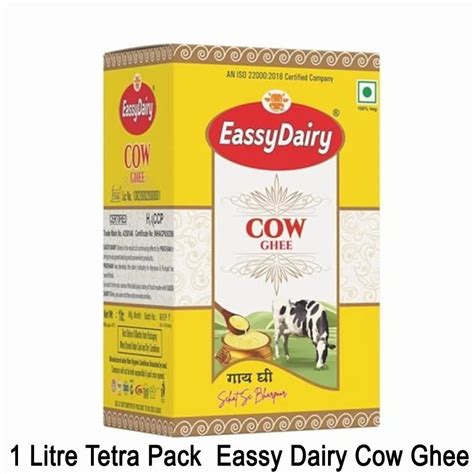 1 Litre Tetra Pack Eassy Dairy Cow Ghee At Rs 490 Kg Tosham Bhiwani