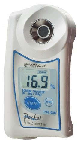 Atago PAL 03S 4403 Digital Hand Held Pocket Salinity Refractometer 0