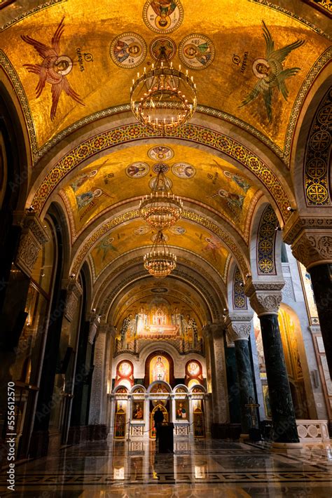 Belgrade Serbia December 20 2022 Interior Of Saint Sava Temple