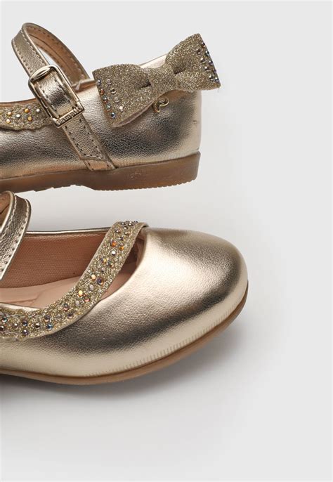 Sapatilha Da Pampili Dourada - Sapatilha Pampili Infantil Bailarina Dourada - Compre Agora | Dafiti Brasil