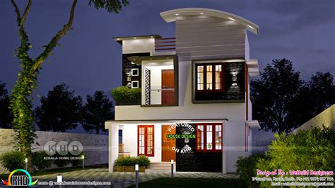 Bhk Small Double Storied House Sq Ft Kerala Home Design