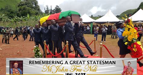 Sdf Chairman Ni John Fru Ndi Goes Home As Grand Cordon Of The