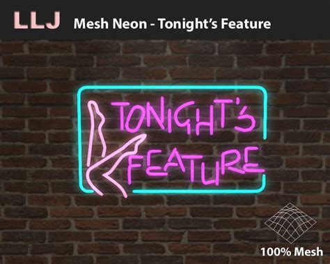 Second Life Marketplace Llj Mesh Neon Tonights Feature