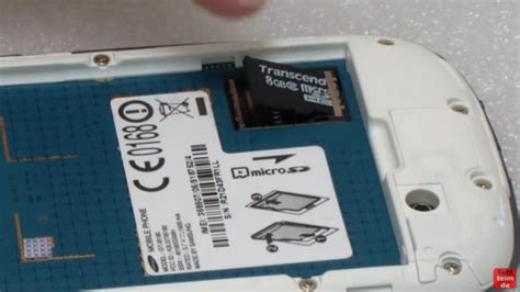 Samsung S3 Mini Microsd Karte Ein Und Ausbauen Akku Wechseln