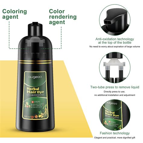 Permanent Hair Color Dye Instant Fast 3in1 Herbal Hair Coloring Shampoos Unisex Ebay