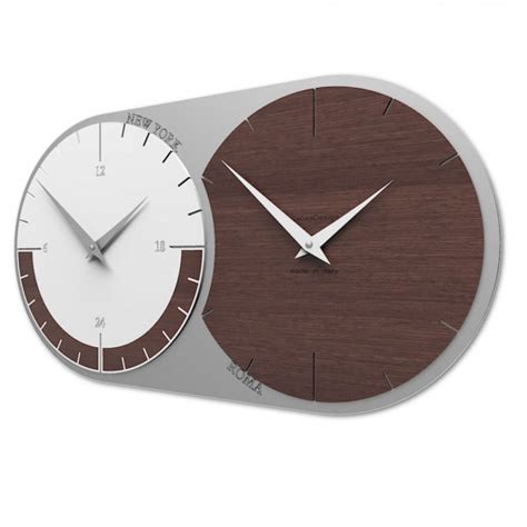 Calleadesign Orologio Da Parete In Legno Con Fuso Orario Collezione