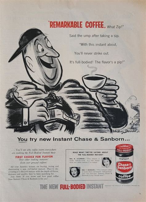 Chase And Sanborn Instant Coffee Vintage Advertisement Kitchen