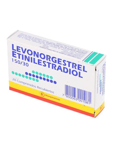 Levonorgestrel Etinilestradiol 15030 Mcg 28 Comprimidos Bioequivalente