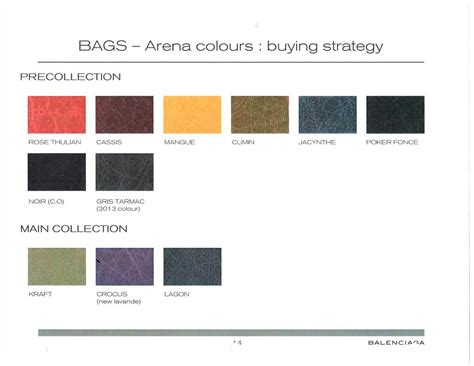 Balenciaga Fall Winter 2012 Color Chart Reference Guide Spotted Fashion