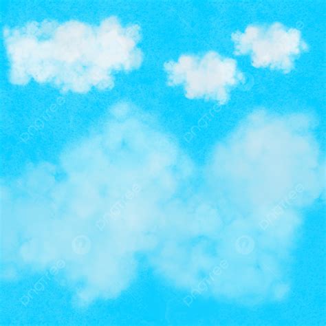 Water Color Blue Sky With Clouds Bakcground Background Blue Sky