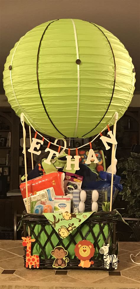 Hot Air Balloon Baby Gift Basket Diy Diy Hot Air Balloons Hot Air