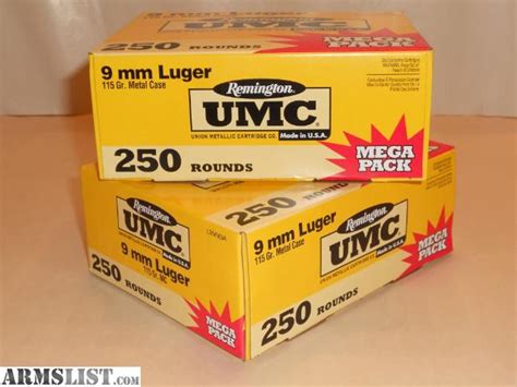 Armslist For Sale Trade 9mm 250 Rounds Mega Pack Remington Umc