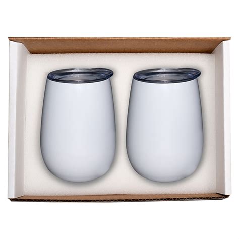 Duo Vacuum Stemless Wine Tumbler Gift Set Mccabe Promotional