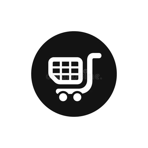 Icono Del Vector De La Cesta De Compras Ilustración del Vector