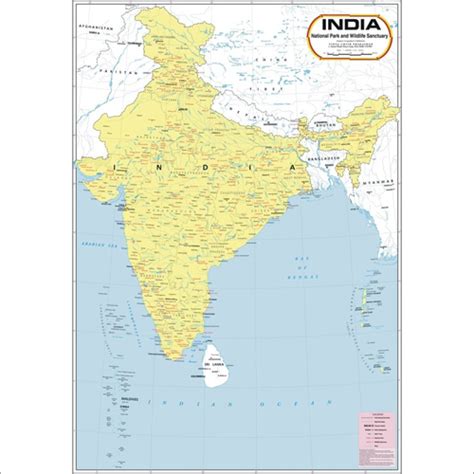 Wild Life Sanctuaries National Parks Map At 275 00 INR In Delhi