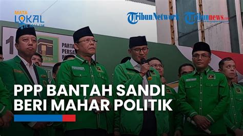 Usulkan Sandiaga Jadi Ketua Bappilu Mardiono Bantah Diberi Mahar