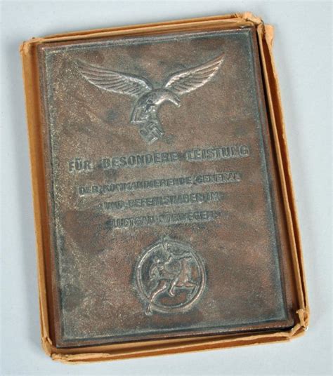 Regimentals German Wwii Luftgau Norway Non Portable Plaque