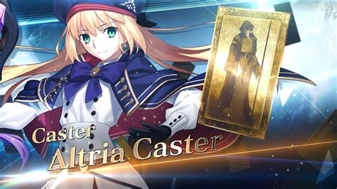 Fate Grand Order Altria Caster Servant Introduction YouTube