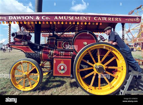 A Steam Traction Engine At The Great Dorset Steam Fair At Blandford In