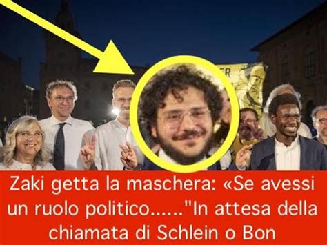 Zaki Getta La Maschera Se Avessi Un Ruolo Politico In Attesa