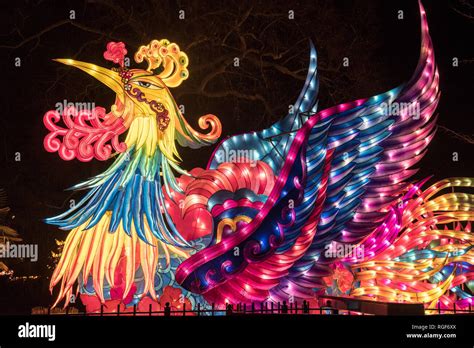 Antwerp Zoo China Light Festival Stock Photo - Alamy