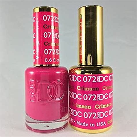 DND DC Duo Soak Off Gel Matching Nail Polish CRIMSON DC072