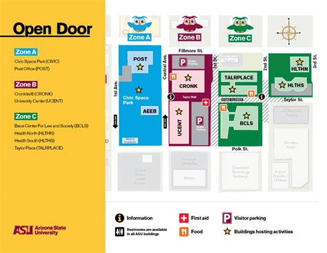 Asu Downtown Phoenix Campus Map - Middle East Map