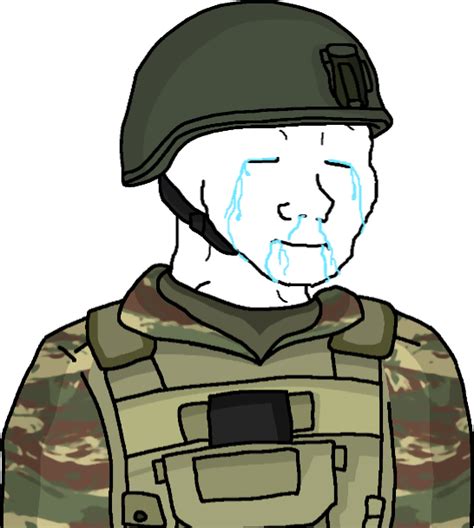 Wojak Weeping Eroican Defendant Soldier Blank Template - Imgflip