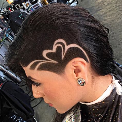 20 Stunning Undercut Hair Tattoo Designs For Girls Shaved Hair