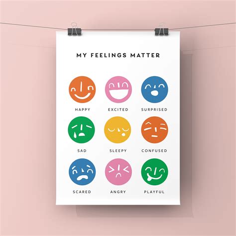 My Feelings Matter Digital Printable Instant Download Etsy