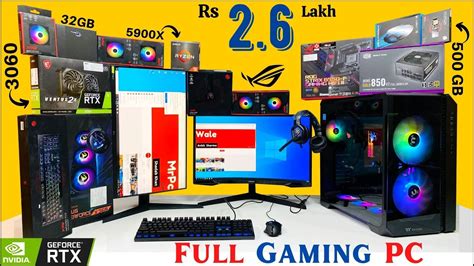 Rs 2 6 Lakh Full Gaming PC Build ROG Strix RTX 3060 Sonish