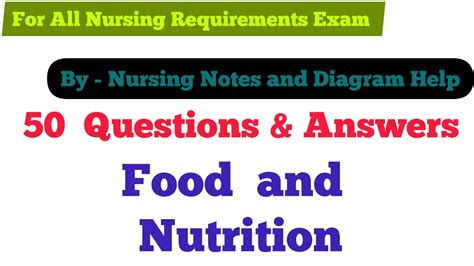 Food And Nutrition Important Mcqs Mcqs Nutrition Nursing