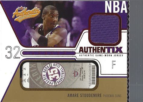 Fleer Authentix Jersey Authentix Ripped Jaas Amare Stoudemire