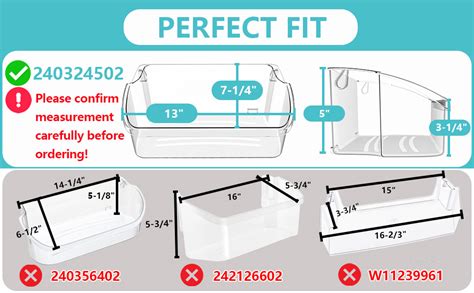 Amazon UPGRADED 240324502 Refrigerator Door Bin Replacement Parts