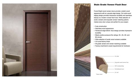 Smart Expo Walnut Veneer Solid Core Wooden Door For Hotel Made In