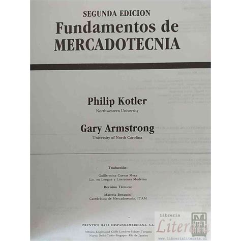 Fundamentos De Mercadotecnia Philip Kotler Gary Armstrong Prentice