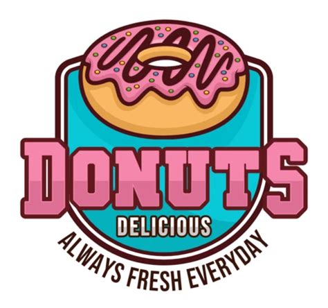 Fresh Donuts Logo Design Template Free Design Template