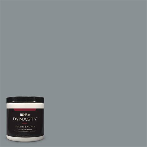 BEHR DYNASTY 8 Oz MQ5 29 Gotham Gray One Coat Hide Matte Stain