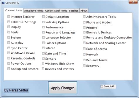 Companel Manage My Computer Control Panel Items Ghacks Tech News