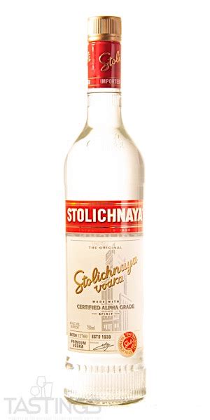 Stolichnaya Premium Vodka Latvia Spirits Review Tastings