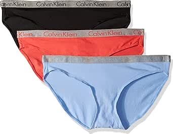 Calvin Klein Women S Radiant Cotton Bikini Panty 3 Pack Pinnacle Fire